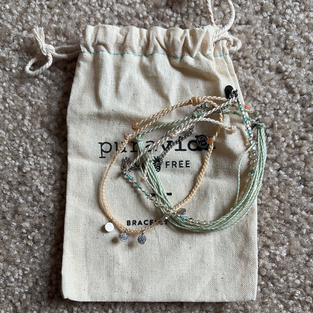 Pura Vida Beaded Bracelets - Set of 3 - Bracelet Club